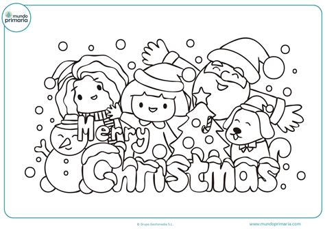 dibujos de navidad para colorear e imprimir grandes